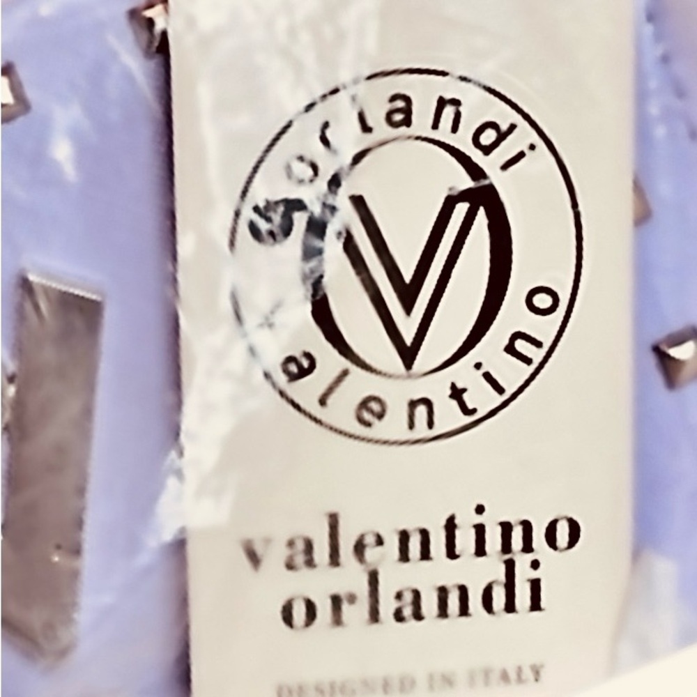 NWT Valentino Orlandi Lavender Premium Studded Clutch Sealed Uncirculated - Picture 7 of 7